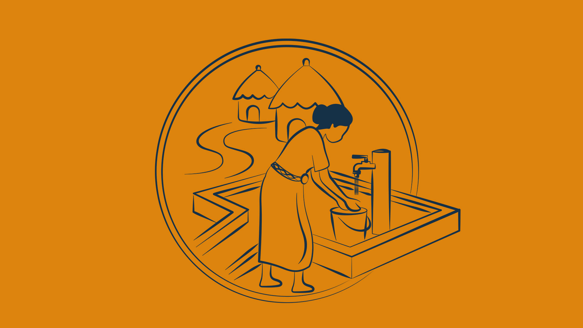 An icon representing resilient municipal infrastructure for the future - a key pillar of the PARTISIPA program.